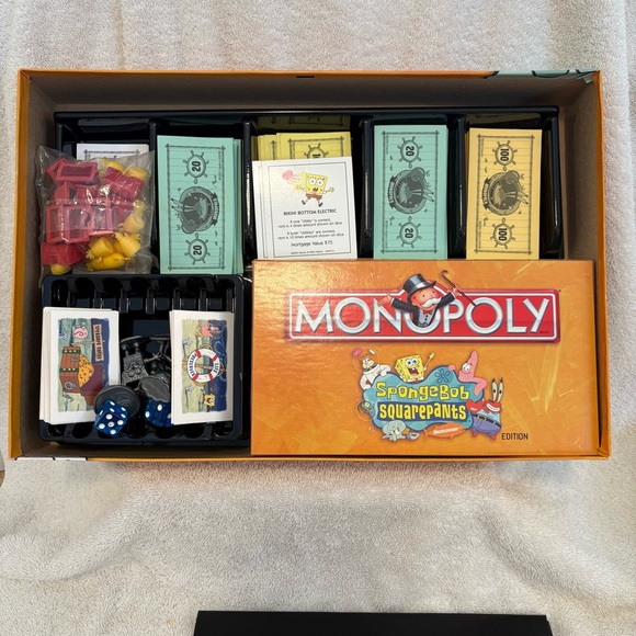 Monopoly SpongeBob SquarePants Edition, Complete Set, 2005 - Picture 6 of 8
